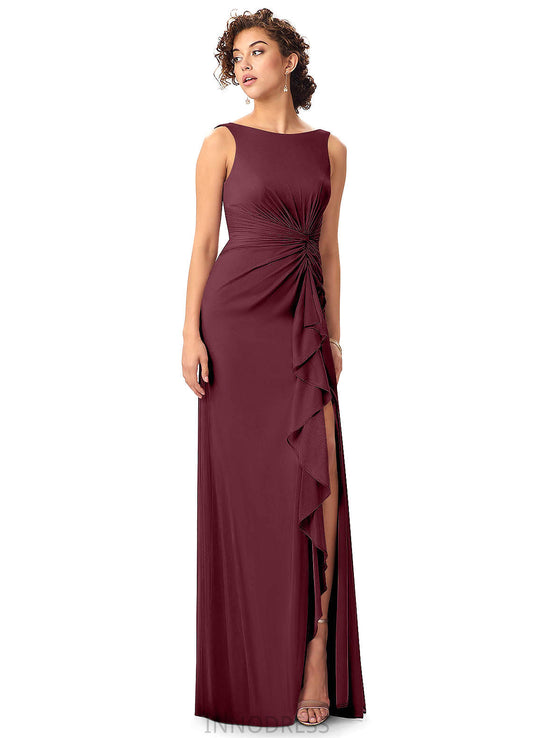 Sherlyn Floor Length A-Line/Princess V-Neck Natural Waist Sleeveless Bridesmaid Dresses