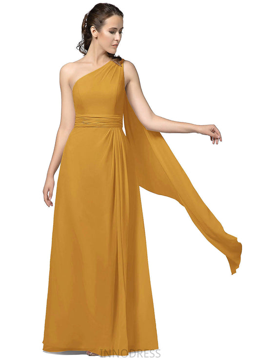 Lilliana Floor Length Sheath/Column Natural Waist Spaghetti Staps Bridesmaid Dresses