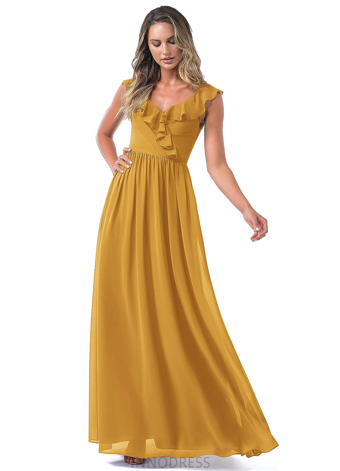 Poll Sleeveless Floor Length Natural Waist A-Line/Princess Sweetheart Bridesmaid Dresses