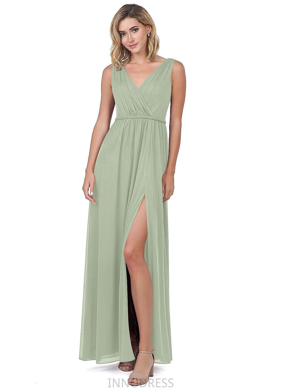 Kimberly Natural Waist Sleeveless Floor Length Sweetheart A-Line/Princess Bridesmaid Dresses