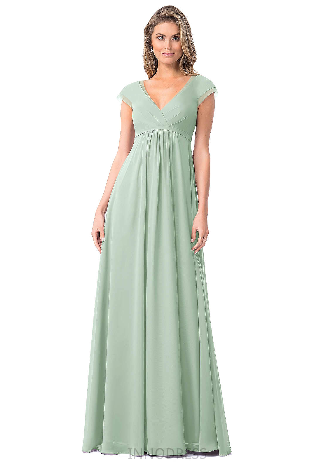 Jayden Floor Length Natural Waist Sleeveless A-Line/Princess Off The Shoulder Bridesmaid Dresses