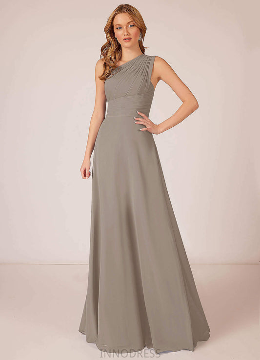 Rubi Floor Length A-Line/Princess Sleeveless Natural Waist Bridesmaid Dresses