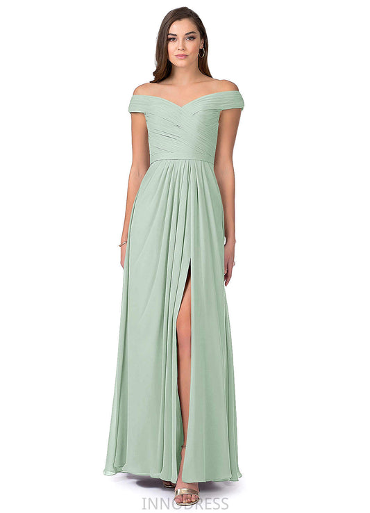 Aniya Trumpet/Mermaid Floor Length Sleeveless Velvet Natural Waist Bridesmaid Dresses