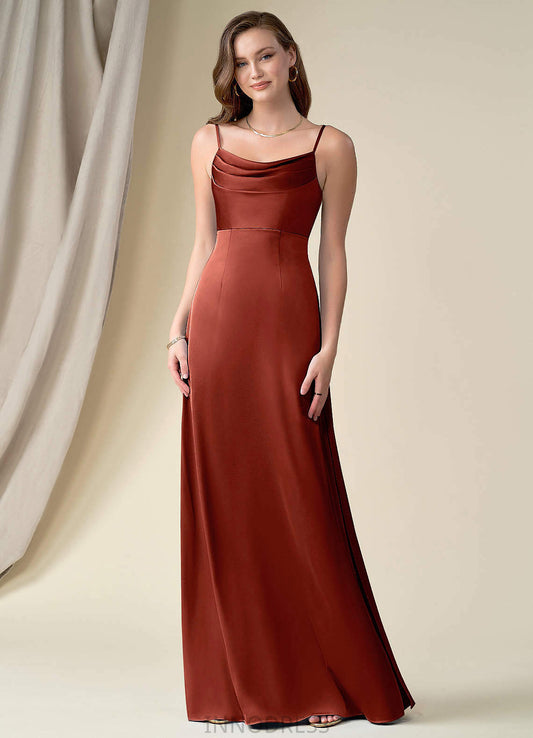 Kristin Halter Floor Length Sleeveless A-Line/Princess Natural Waist Bridesmaid Dresses