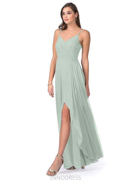 Mary Sleeveless Knee Length A-Line/Princess Natural Waist One Shoulder Bridesmaid Dresses