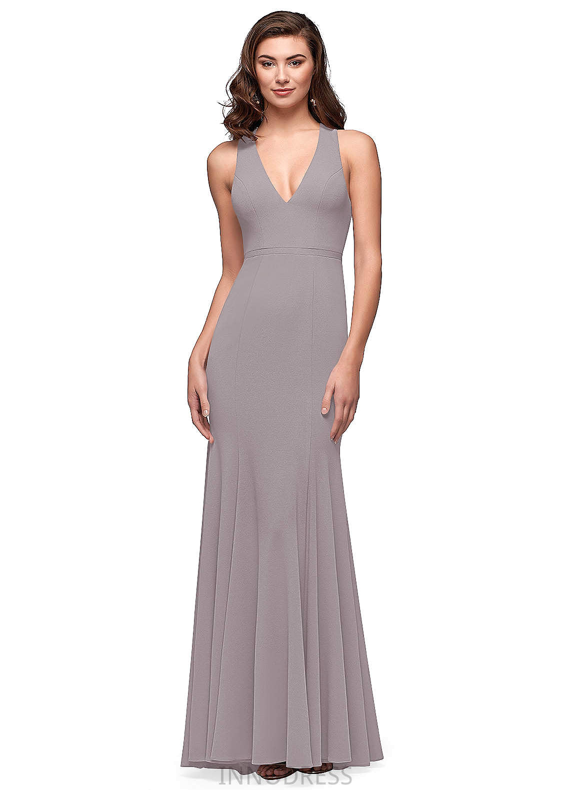 Kaydence Natural Waist Sleeveless Scoop A-Line/Princess Floor Length Bridesmaid Dresses