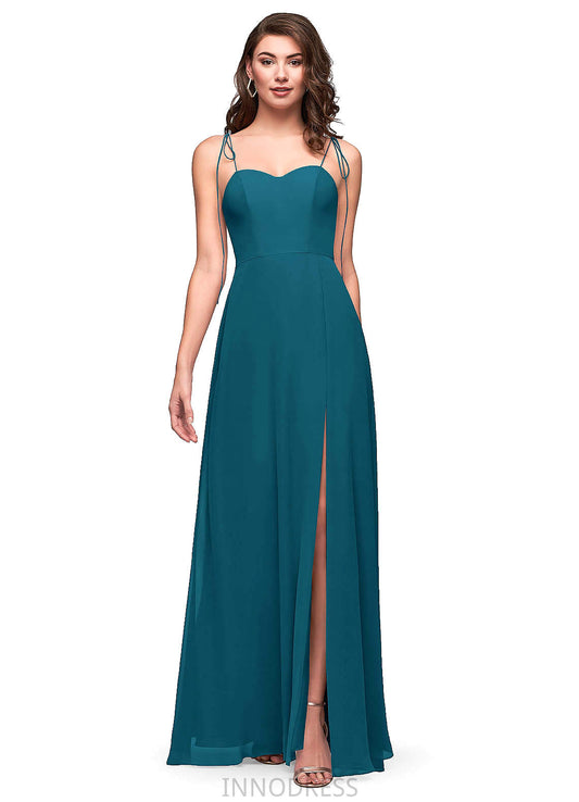 Danika A-Line/Princess V-Neck Sleeveless Floor Length Natural Waist Bridesmaid Dresses