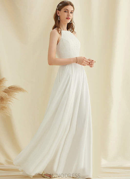 Wedding Dresses A-Line Floor-Length Wedding Brittany Dress Lace Chiffon