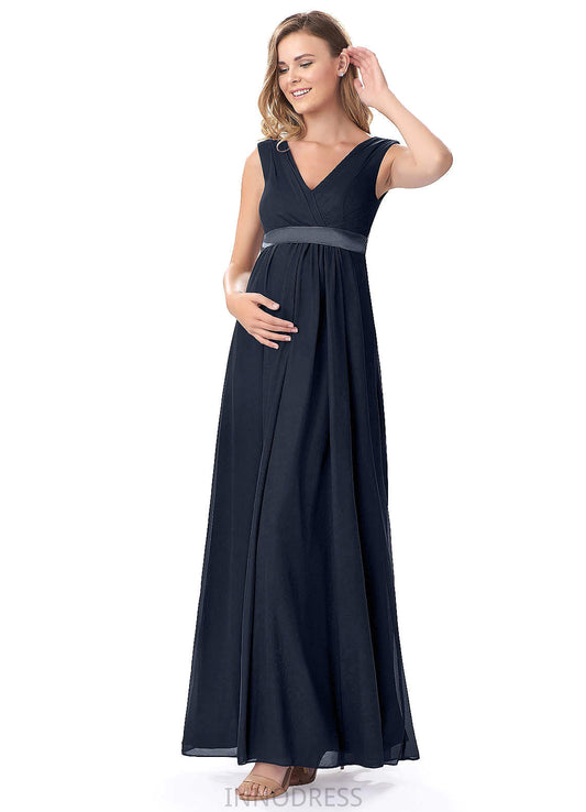 Kathy Natural Waist Spaghetti Staps Floor Length A-Line/Princess Sleeveless Bridesmaid Dresses