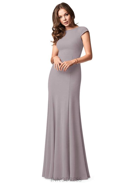 Mallory A-Line/Princess Natural Waist V-Neck Sleeveless Floor Length Bridesmaid Dresses