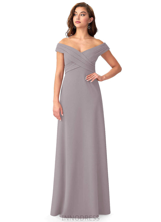 Gwendoline Straps Sleeveless A-Line/Princess Natural Waist Floor Length Bridesmaid Dresses