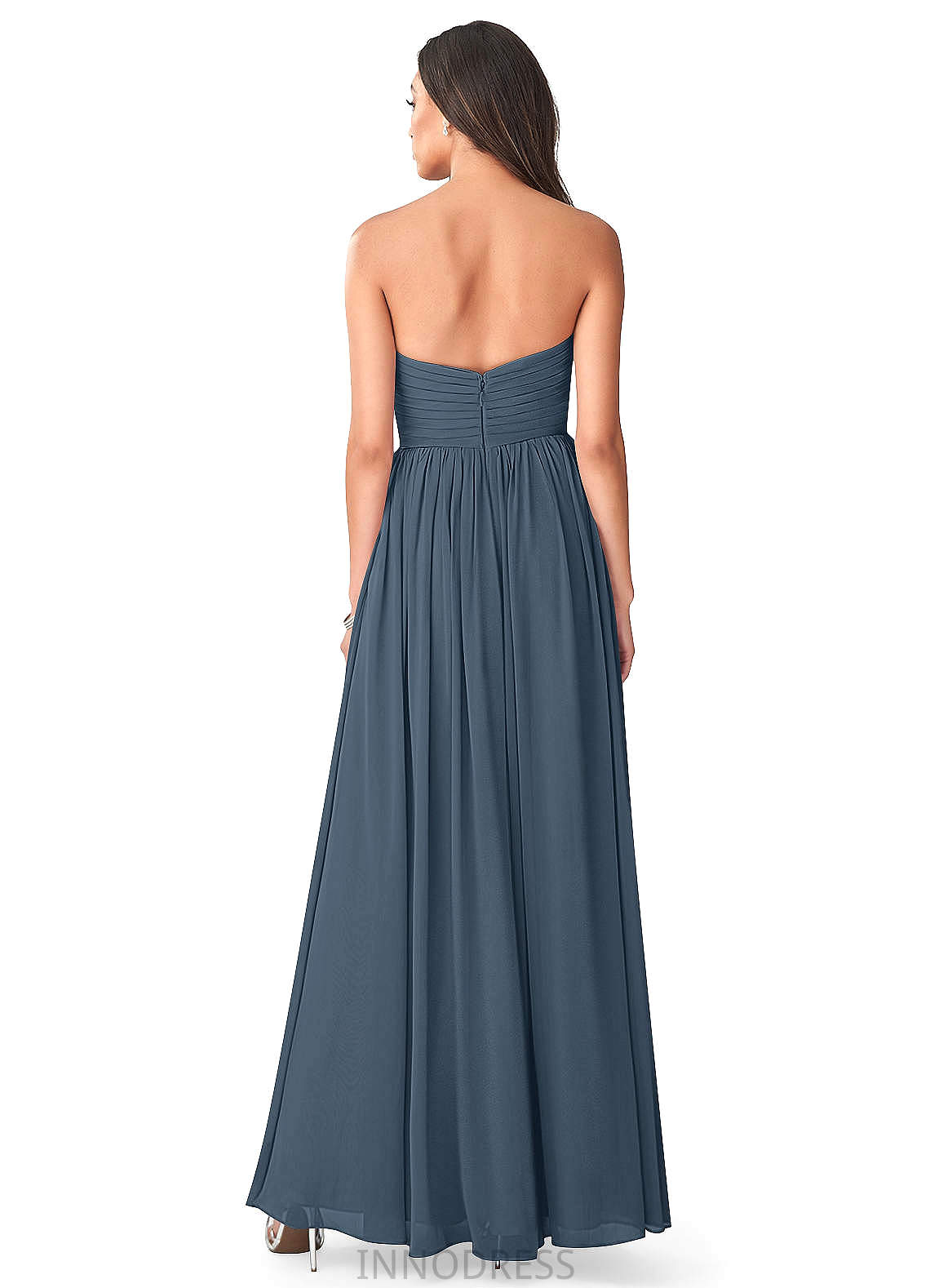 Yasmin Halter A-Line/Princess Sleeveless Floor Length Natural Waist Bridesmaid Dresses