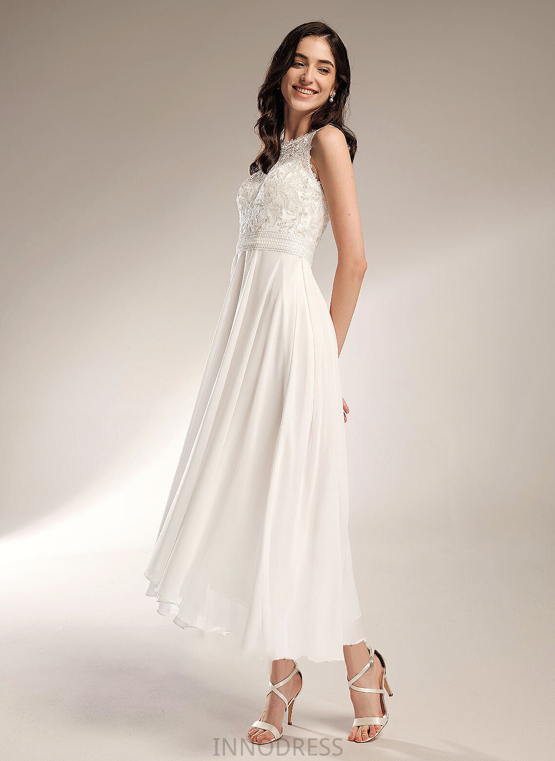 Dress Asymmetrical Harley Scoop Wedding Wedding Dresses Neck A-Line