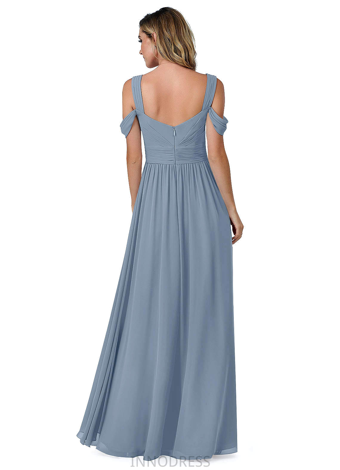 Winnie Sleeveless Floor Length A-Line/Princess Straps Natural Waist Bridesmaid Dresses