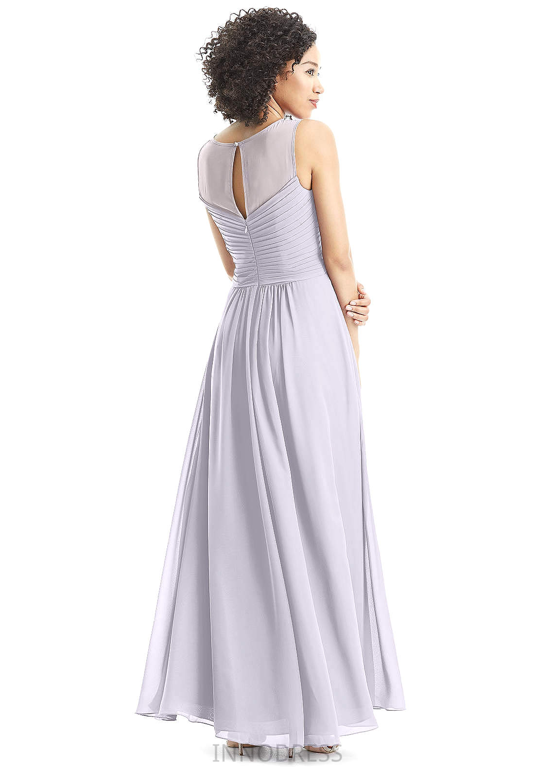 Kristina Sleeveless Floor Length Spaghetti Staps A-Line/Princess Natural Waist Bridesmaid Dresses