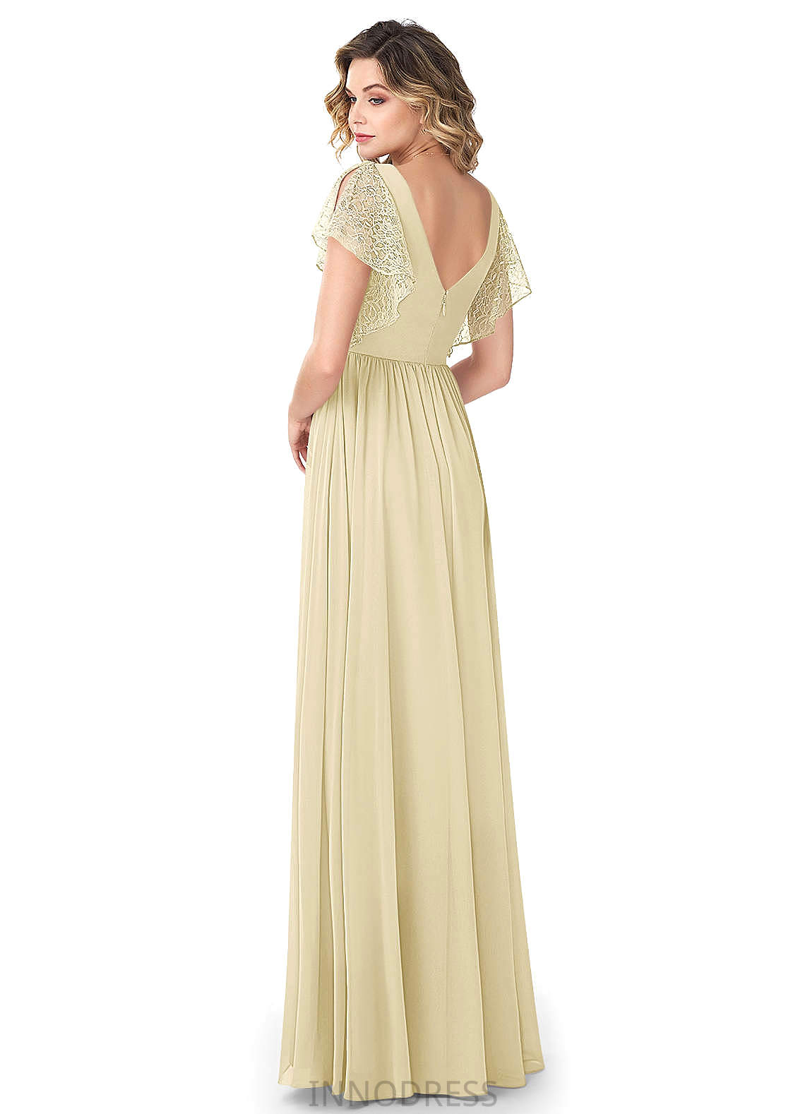 Alisson A-Line/Princess Natural Waist Sleeveless Off The Shoulder Bridesmaid Dresses