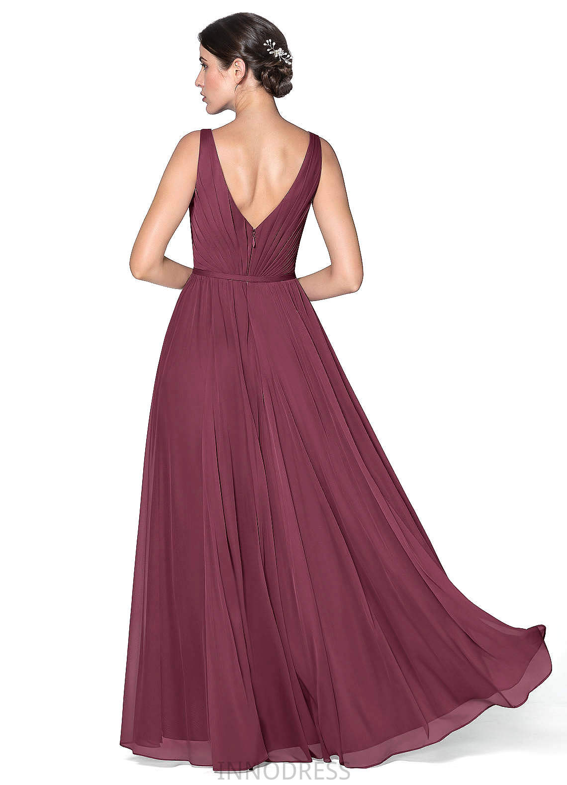 Danika Floor Length A-Line/Princess Off The Shoulder Sleeveless Natural Waist Bridesmaid Dresses