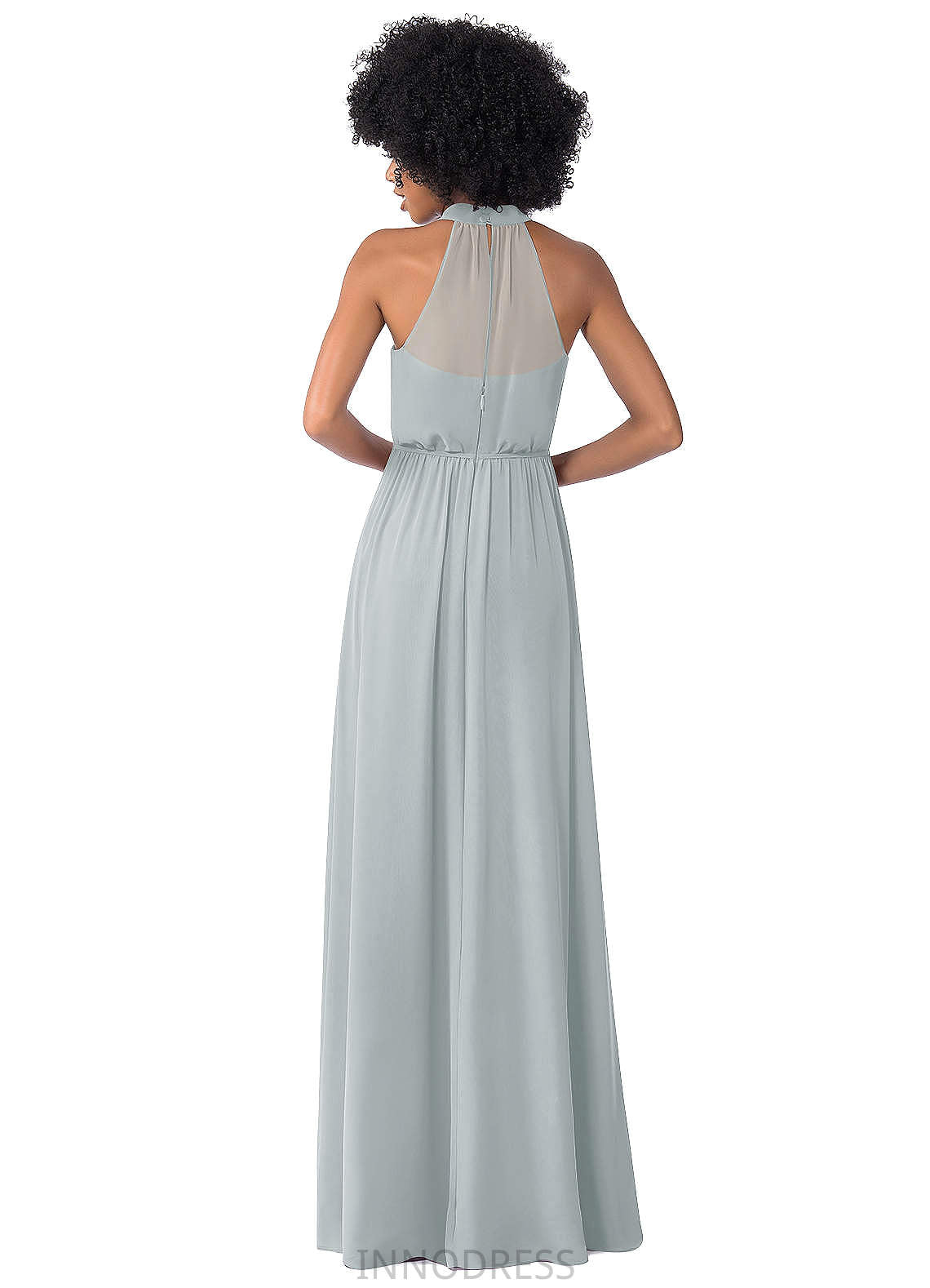 Cynthia Sleeveless Straps Natural Waist A-Line/Princess Floor Length Bridesmaid Dresses