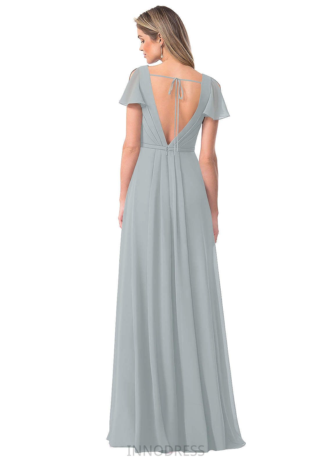 Jasmine Sleeveless A-Line/Princess Floor Length Straps Natural Waist Bridesmaid Dresses