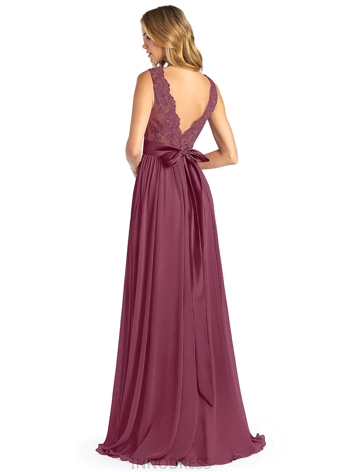 Gemma A-Line/Princess Spaghetti Staps Sleeveless Floor Length Natural Waist Bridesmaid Dresses