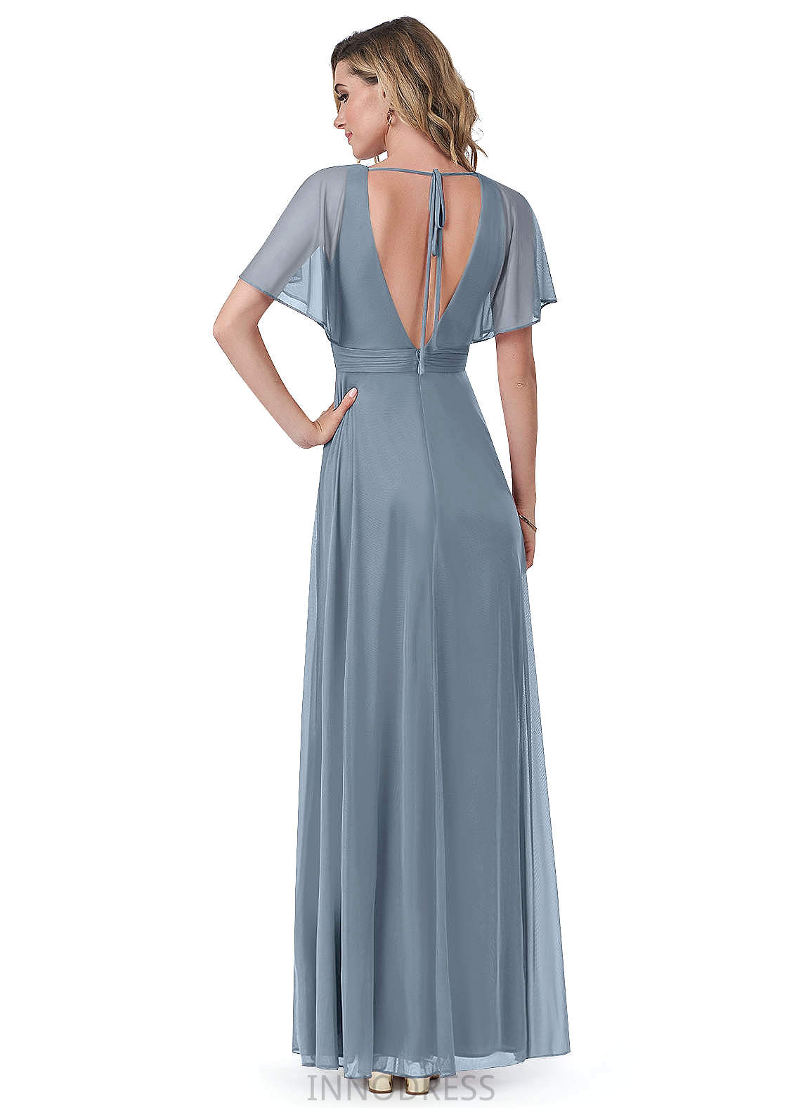 Tatiana Floor Length Sleeveless A-Line/Princess Natural Waist One Shoulder Bridesmaid Dresses