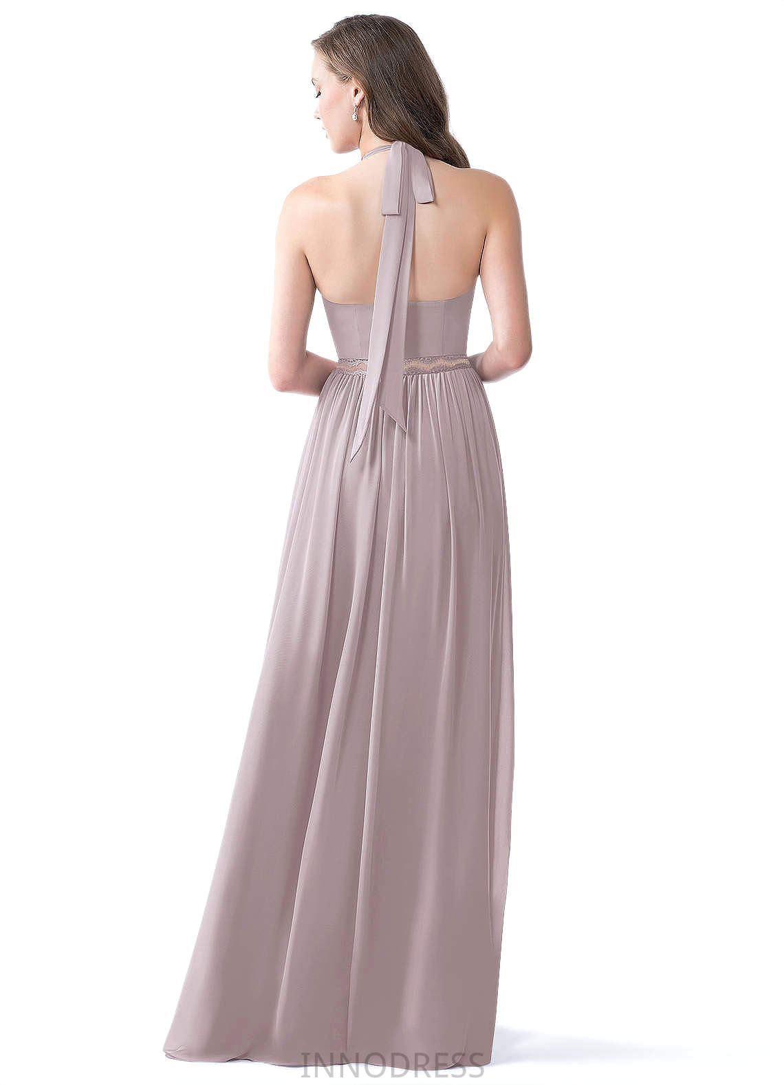 Olga Floor Length Sleeveless Natural Waist A-Line/Princess Spaghetti Staps Bridesmaid Dresses