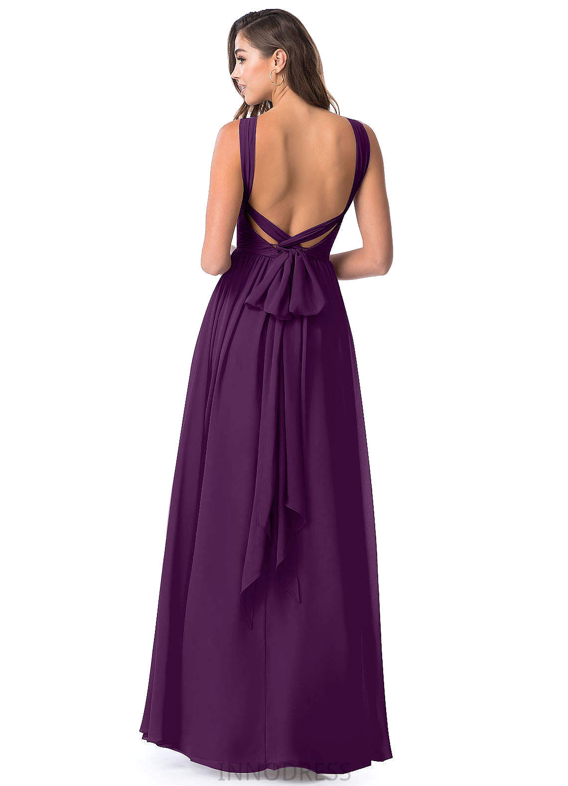 Marely Spaghetti Staps Floor Length A-Line/Princess Natural Waist Sleeveless Bridesmaid Dresses