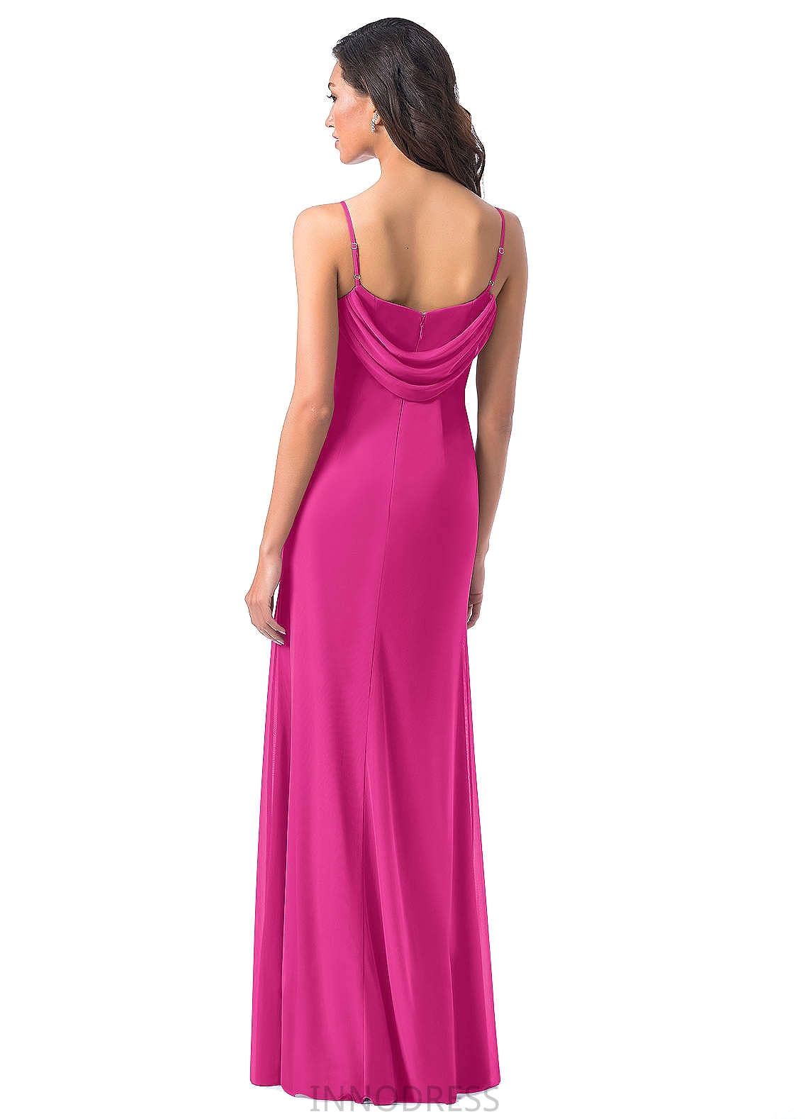 Kaylyn Natural Waist Spaghetti Staps Sleeveless A-Line/Princess Floor Length Bridesmaid Dresses