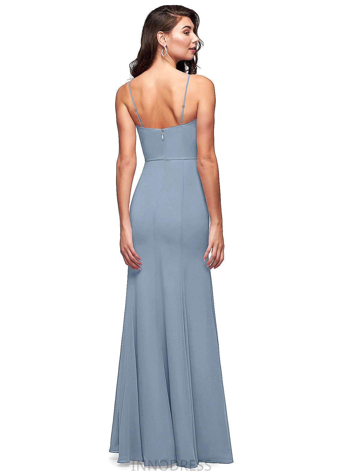 Naomi Straps Sleeveless Floor Length A-Line/Princess Natural Waist Bridesmaid Dresses