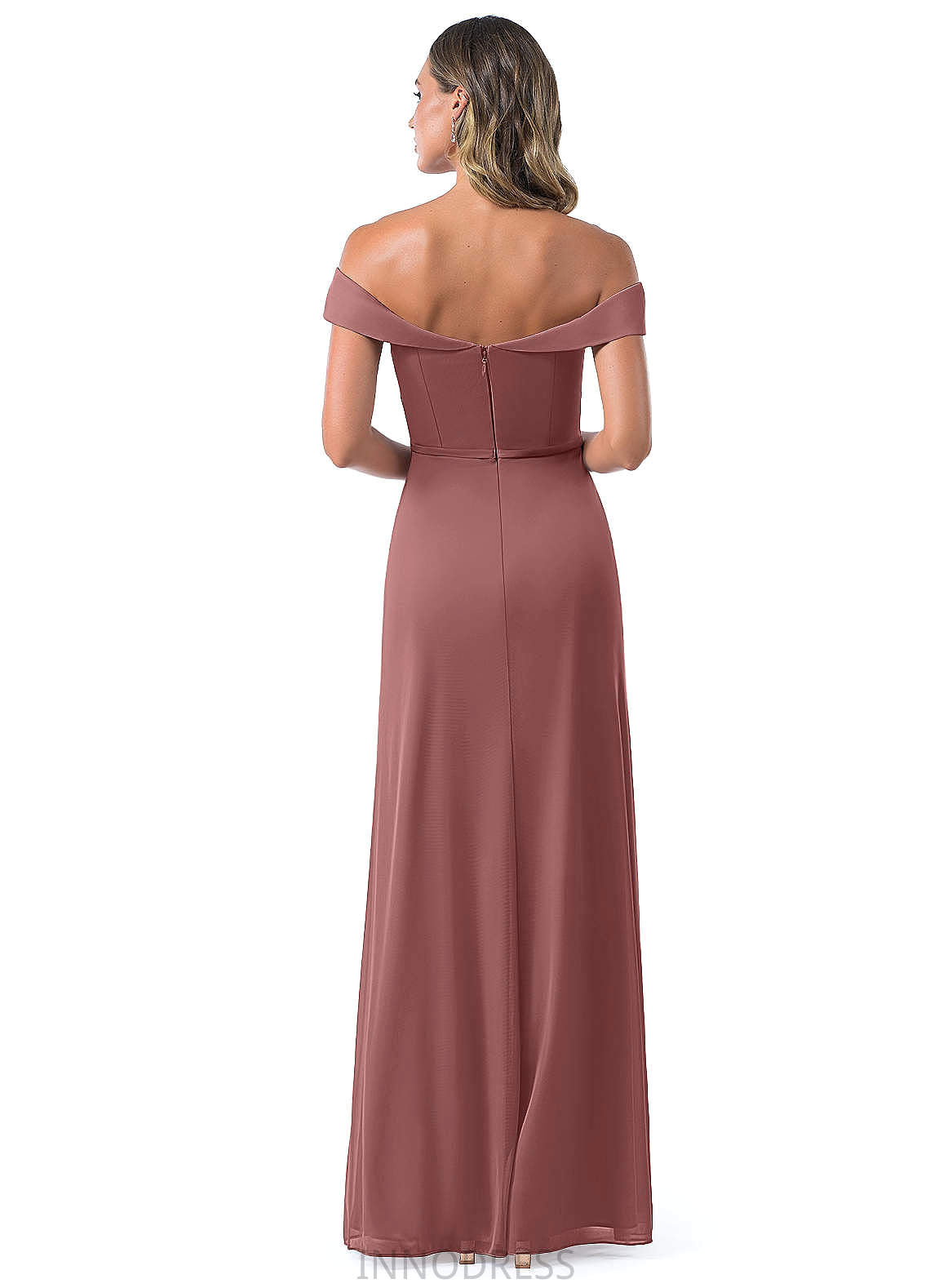 Hedwig Floor Length Natural Waist Spaghetti Staps Sleeveless Bridesmaid Dresses