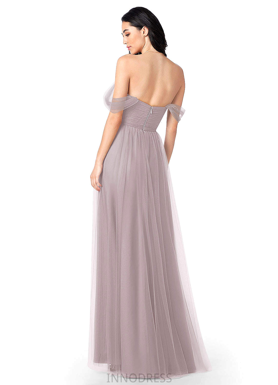 Rosalind Spaghetti Staps Sleeveless A-Line/Princess Natural Waist Floor Length Bridesmaid Dresses