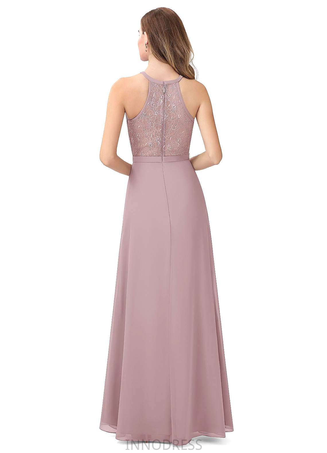 Nadine Floor Length A-Line/Princess Natural Waist Sleeveless Bridesmaid Dresses