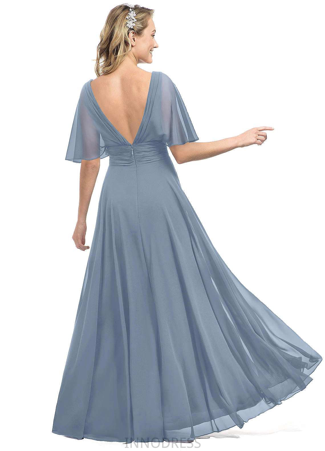 Miracle A-Line/Princess Floor Length Scoop Natural Waist Sleeveless Bridesmaid Dresses