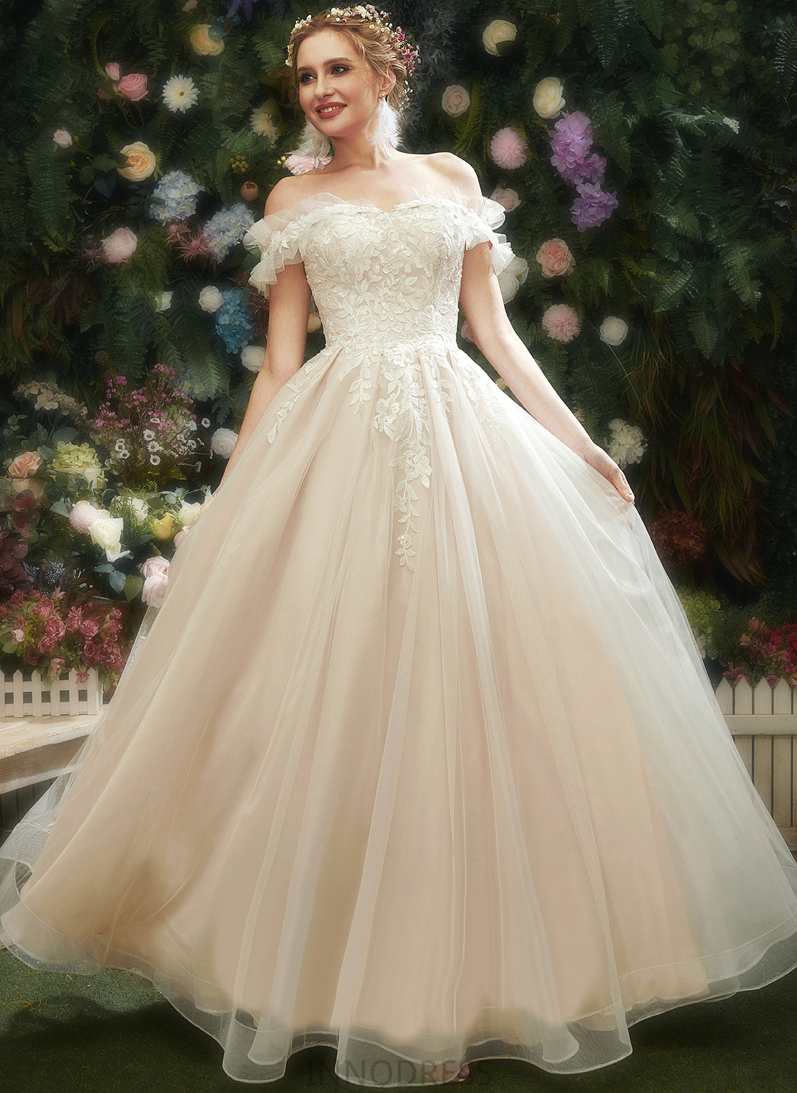 Wedding Floor-Length Addisyn Lace Dress Sweetheart Tulle With Sequins A-Line Wedding Dresses