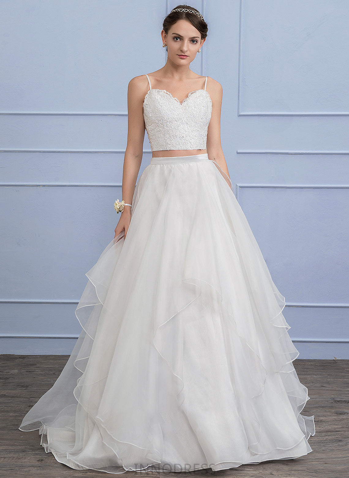 Train Sweep Alma Wedding Wedding Dresses Organza Separates Skirt