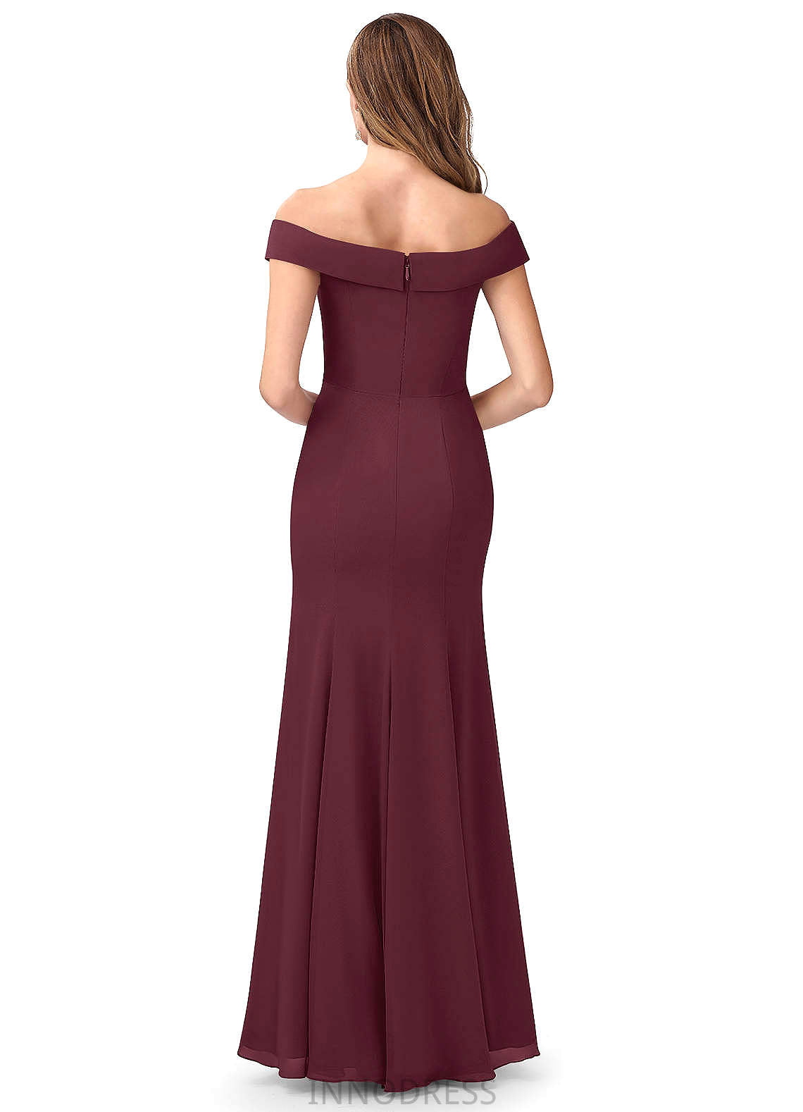 Dylan Sleeveless Floor Length Natural Waist A-Line/Princess Spaghetti Staps Bridesmaid Dresses