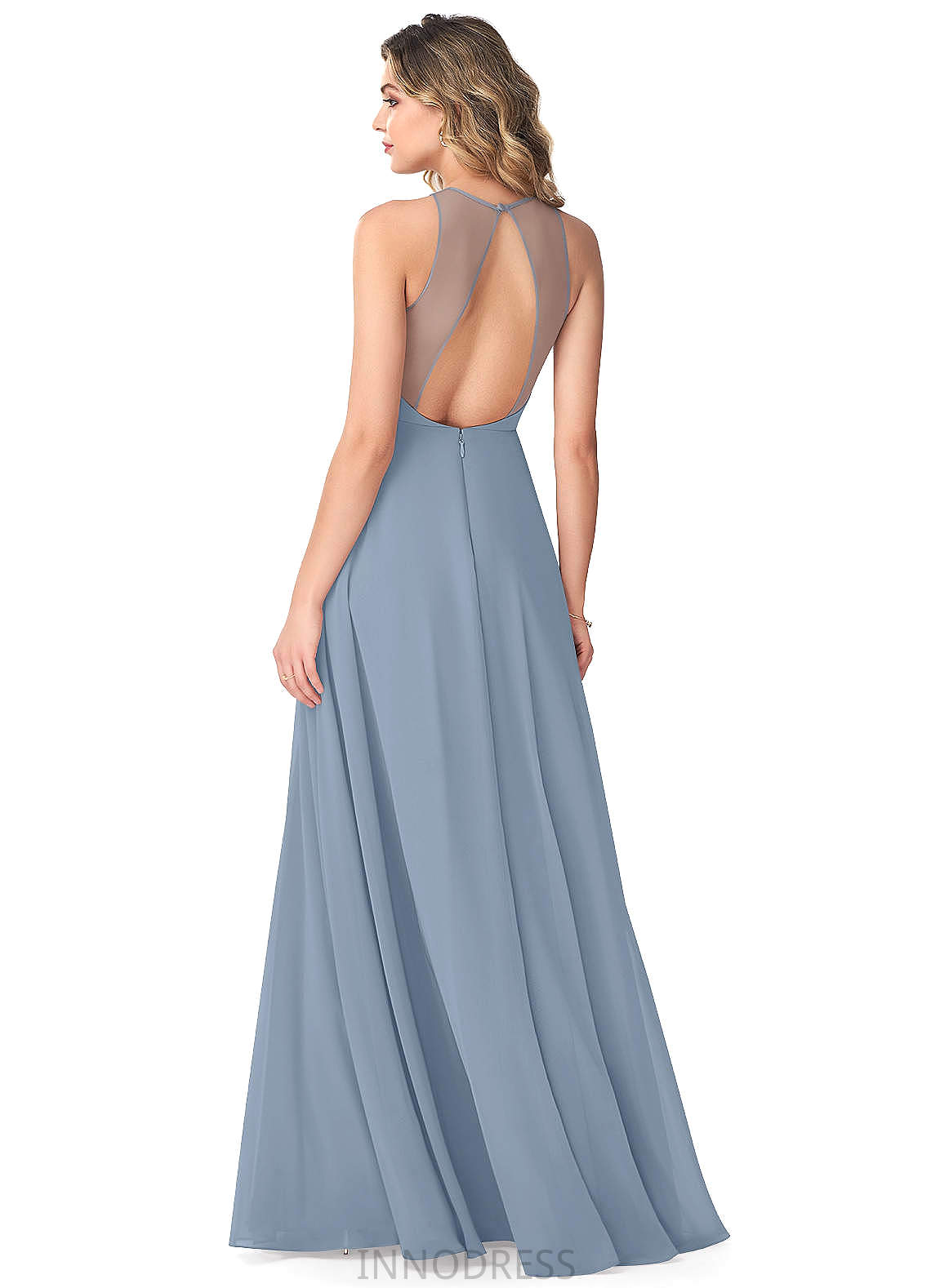 Lana Sleeveless Straps A-Line/Princess Natural Waist Floor Length Bridesmaid Dresses