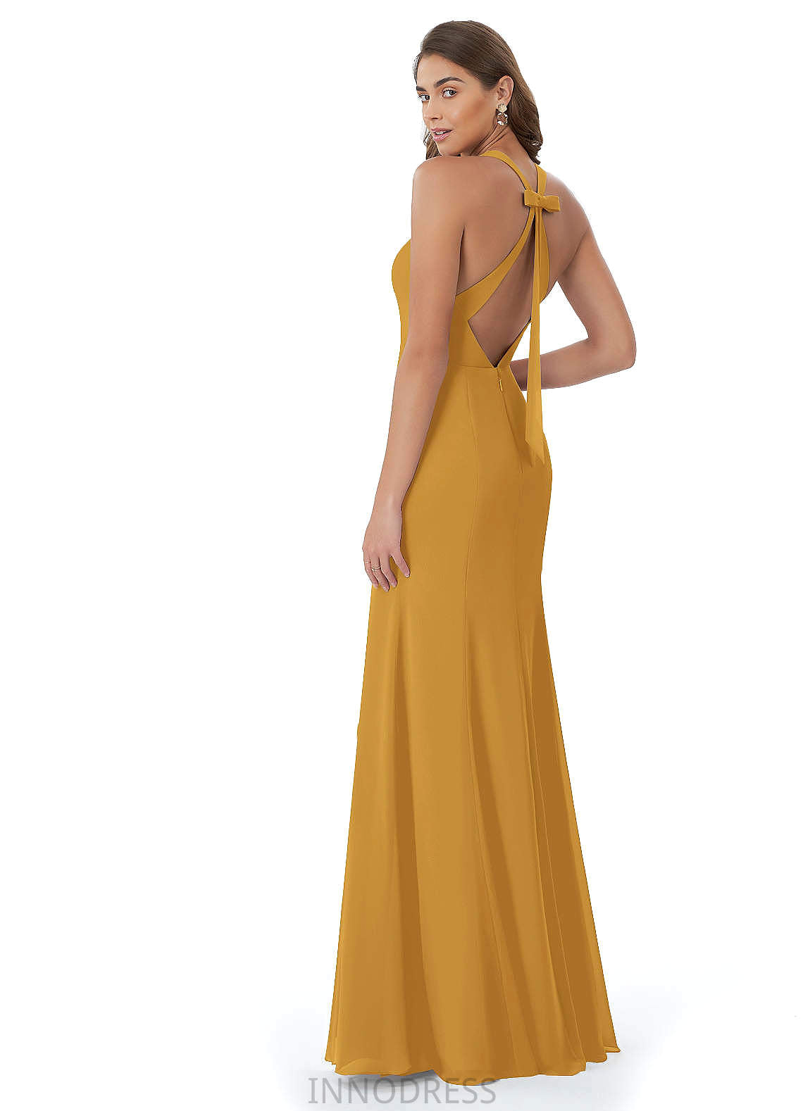 Madeleine One Shoulder Floor Length Natural Waist Sleeveless A-Line/Princess Bridesmaid Dresses