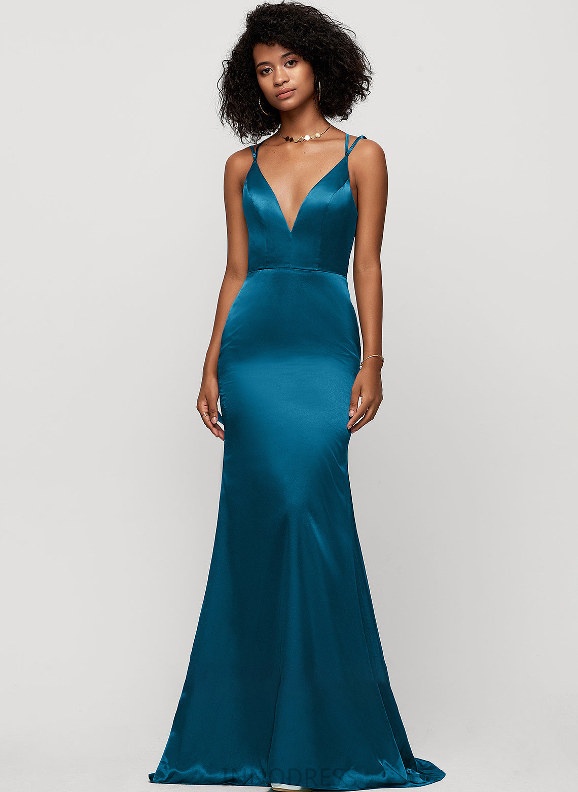 Train Micah Prom Dresses Sweep Trumpet/Mermaid V-neck