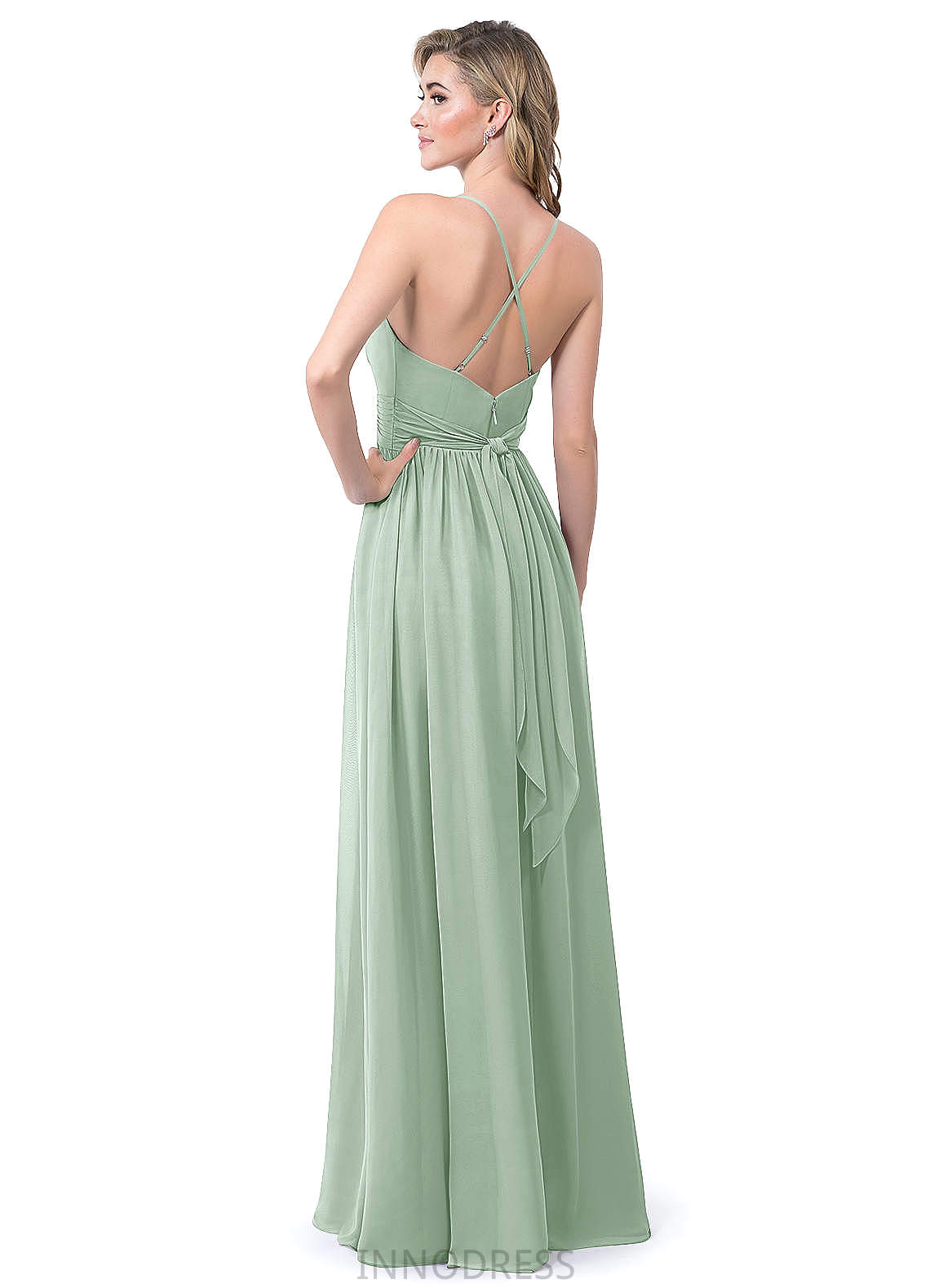 Carley Trumpet/Mermaid Sleeveless Natural Waist Taffeta One Shoulder Floor Length Bridesmaid Dresses