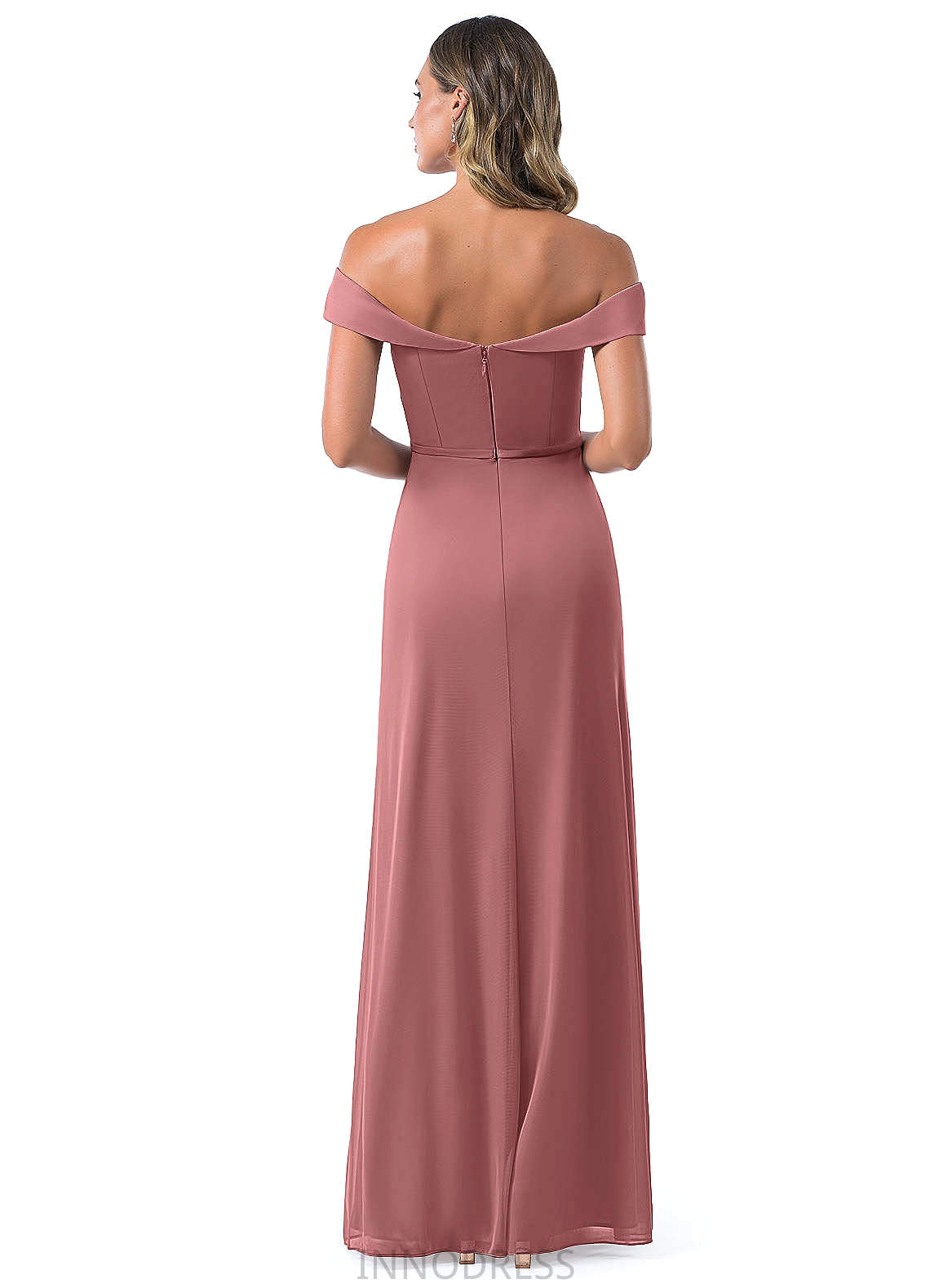 Jaylah A-Line/Princess Floor Length Natural Waist Sleeveless Spaghetti Staps Bridesmaid Dresses