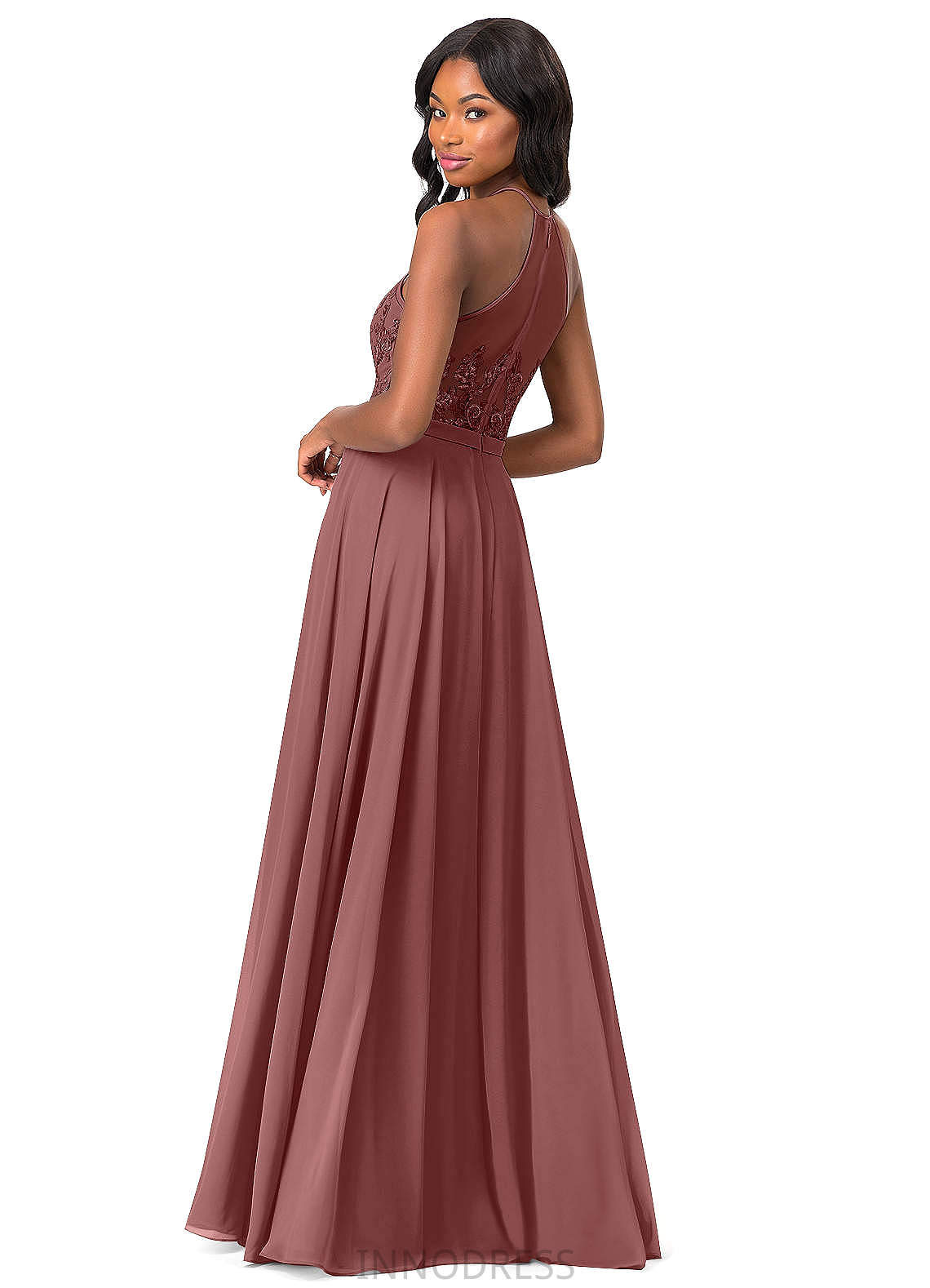 Pamela One Shoulder Sleeveless Natural Waist A-Line/Princess Knee Length Bridesmaid Dresses