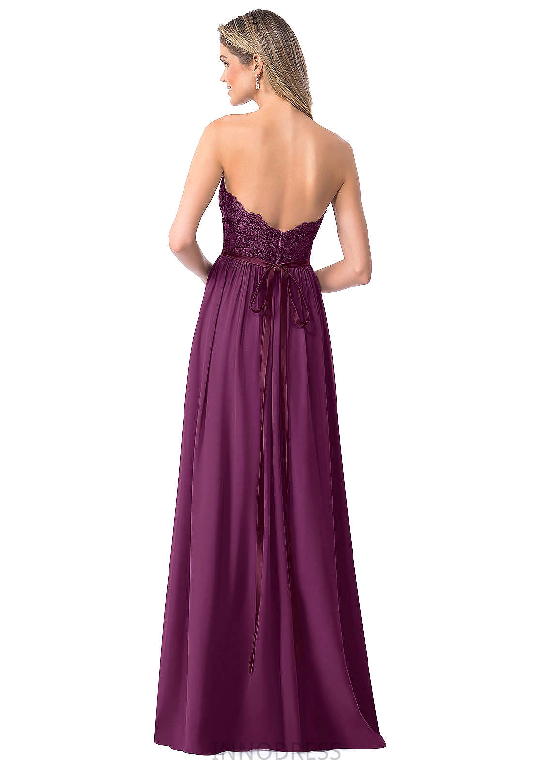 Vanessa Sleeveless Natural Waist Floor Length A-Line/Princess Spaghetti Staps Bridesmaid Dresses