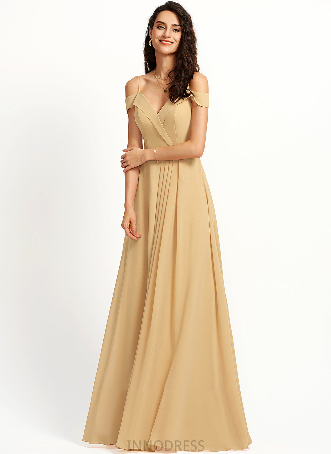 A-Line Margaret Prom Dresses Floor-Length V-neck