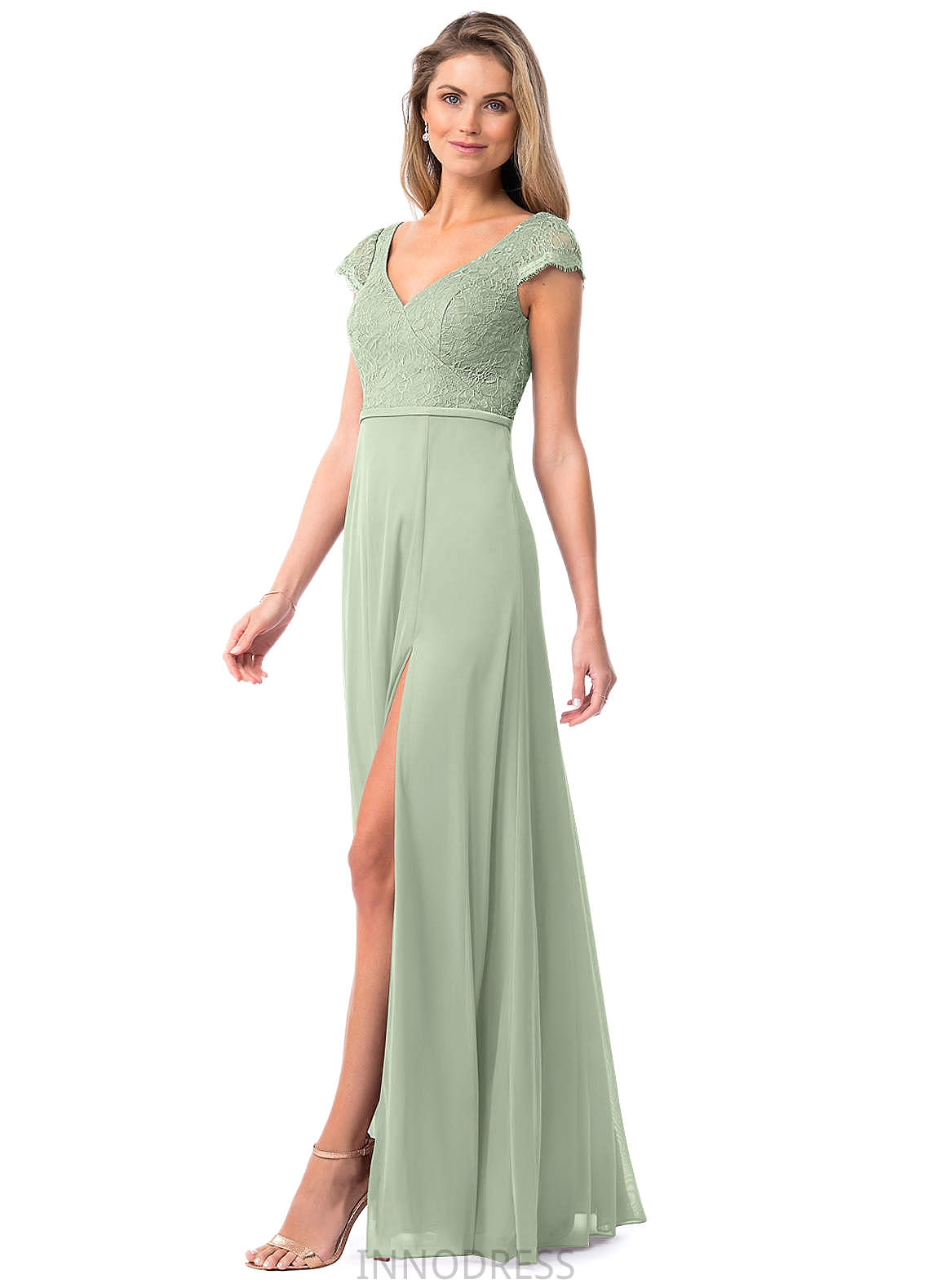 Aisha Natural Waist A-Line/Princess Sleeveless Floor Length One Shoulder Bridesmaid Dresses