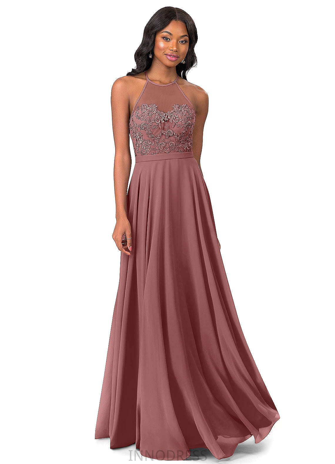 Pamela One Shoulder Sleeveless Natural Waist A-Line/Princess Knee Length Bridesmaid Dresses