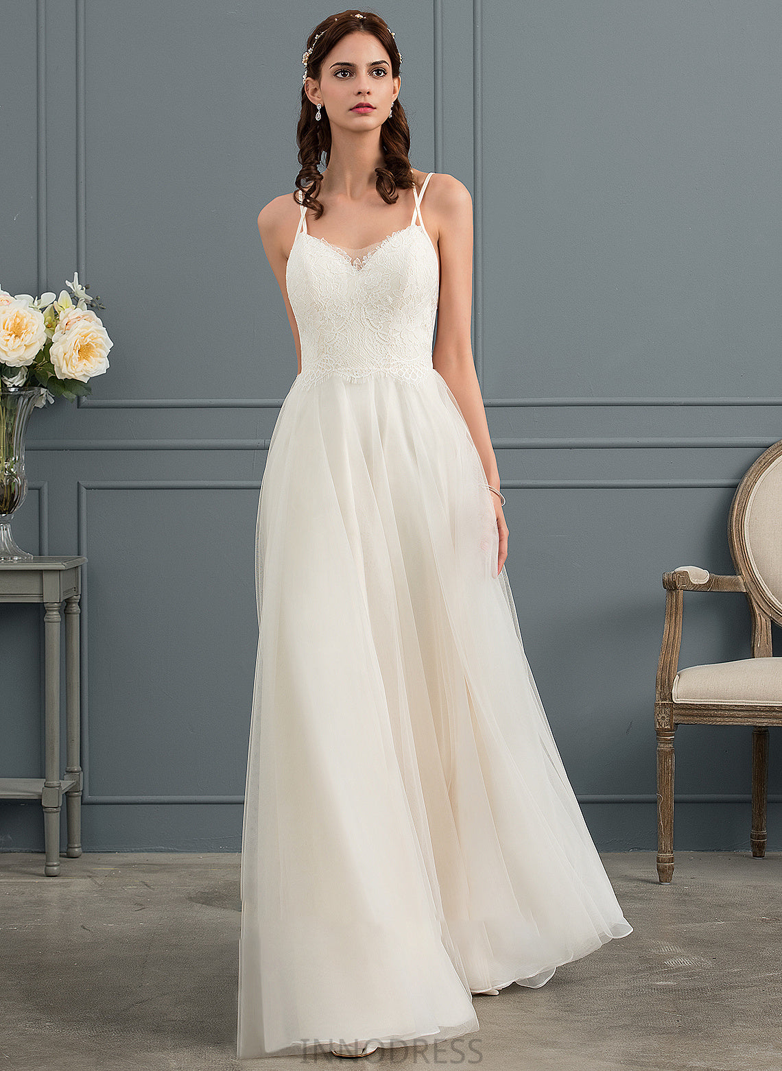 Dress Wedding Sweetheart A-Line Mila Floor-Length Tulle Wedding Dresses