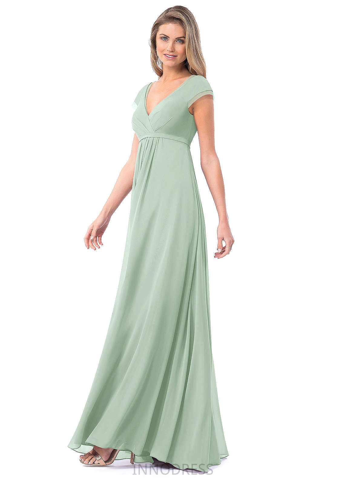 Jayden Floor Length Natural Waist Sleeveless A-Line/Princess Off The Shoulder Bridesmaid Dresses