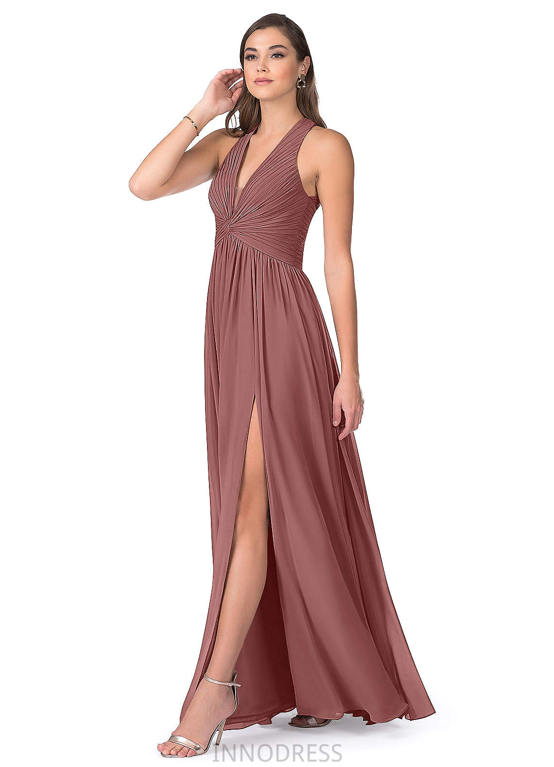 Paulina Floor Length Sleeveless Straps Sheath/Column Bridesmaid Dresses