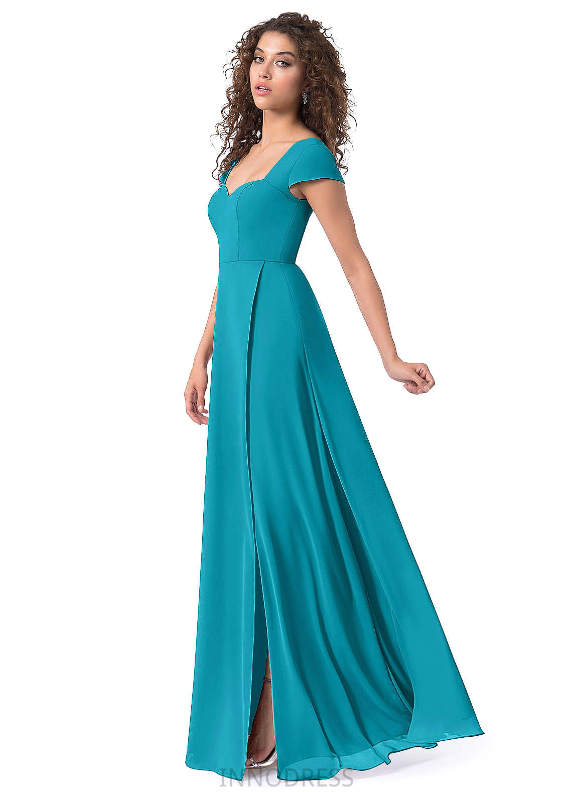 Anabelle Sleeveless A-Line/Princess Scoop Natural Waist Floor Length Bridesmaid Dresses